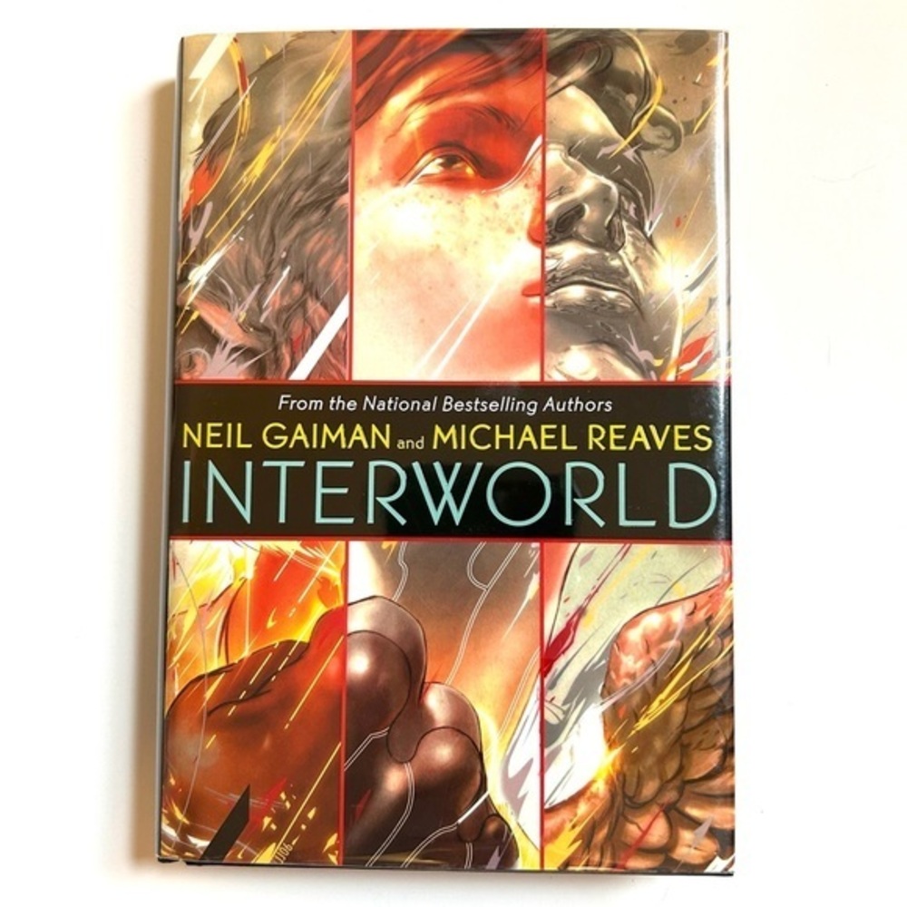 3 For $13! INTERWORLD Young Adult Novel by Neil Gaiman Hardcover Book